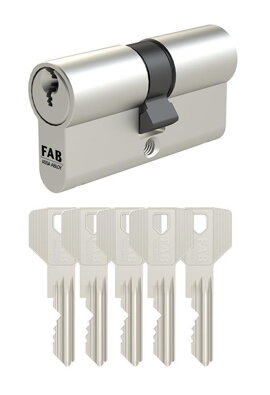 Vložka cylindrická FAB 3.00/DNs 40+55, 5 kľúčov, stavebná