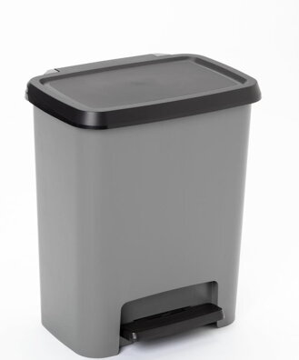 Kôš KIS Compatta, 25L, čierny/sivý, 28x38x43 cm, na odpadky