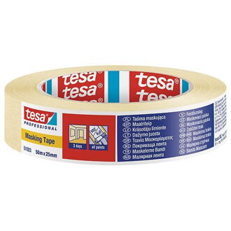 Páska tesa® PRO, maskovacia, 25 mm, L-50 m