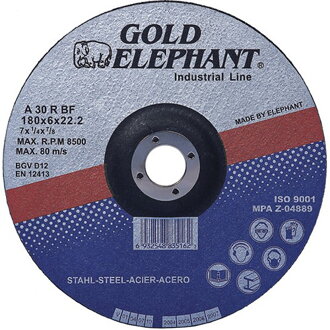 Kotúč Gold Elephant 27A T27 150x6,0x22,2 mm, oceľ