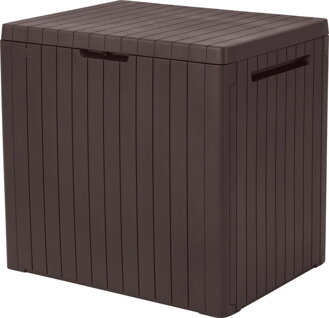 Keter City storage box 113L, hnedý