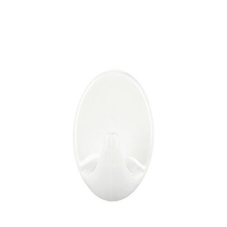 Háčik tesa® Permanent, ovál S, biely, plast