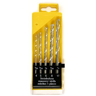 Sada vrtákov STREND PRO SD105, 5 dielna, 4-10 mm, do muriva