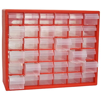 Organizér STREND PRO SBx3045, 36 zásuviek, 405x305x65 mm, max. 25 kg