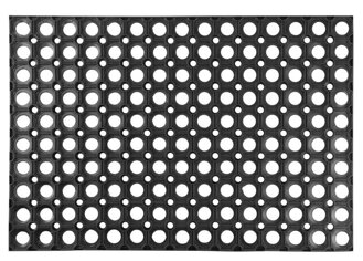 Rohožka MagicHome RBR 024, Honeycomb, 60x40x1,5 cm, guma, čierna