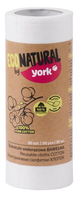 York Econatural, kuchynské utierky, 100% bavlna, 30 ks