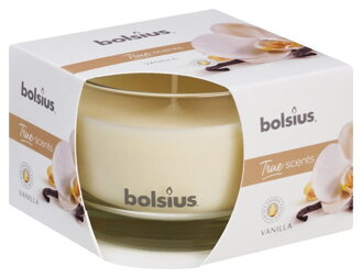 Sviečka bolsius Jar True Scents 63/90 mm, vanilka
