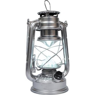 Lampáš Nicehome ML3528, 16 LED, 15x11.5x23.5 cm, 4xAA, kov, streborný