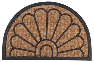MagicHome Rohožka RBP 139, Peacock, guma/panama, hnedá 40x60 cm