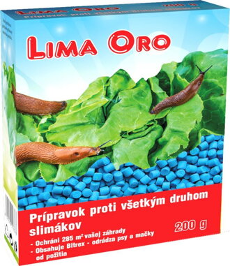 Chemia Lima Oro 200 g, proti všetkým druhom slimákov, Bitrex