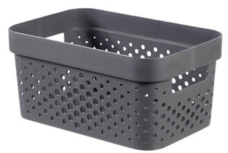 Kôš Curver® INFINITY RECYCLED 4.5L, antracit, 26x12x18 cm