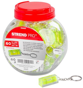 Vodováha Strend Pro, prívesok, v dóze, 60 ks, 40x15x15 mm