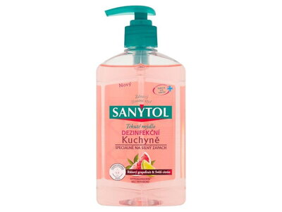 Mydlo Sanytol, dezinfekčné, do kuchyne, 250 ml