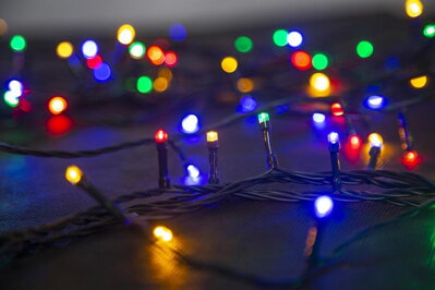 Reťaz MagicHome Vianoce Serpens, 100 LED multicolor, 8 funkcií, 230 V, 50 Hz, IP44, exteriér, L-10 m