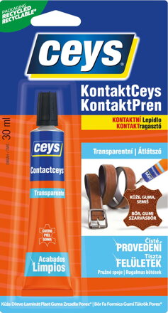 Ceys KONTAKTCEYS Lepidlo transparentné, tuba, 30 ml