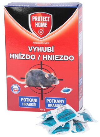 Návnada na myši a potkany RODICUM Extra – mäkká nástraha, 400 g