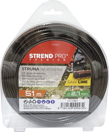 Silón na kosenie SawLine 2,7 mm, 51 m, zúbkovaný