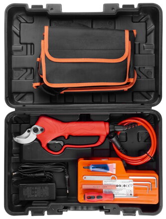 Akumulátorové nožnice na konáre a vinič Strend Pro Profesional 36V 4Ah, max. 4 cm