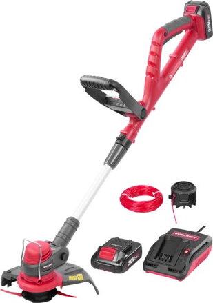 Vyžínač Worcraft CGT-S20LiSTA, set, 24 cm, 20V Li-ion, plus nylónová hlava, silón, aku a nabíjačka