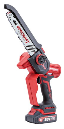 Píla Worcraft CHS-S20LiBDM ShareSYS, bezuhliková, 20V Li-ion, 8" reťaz, mini reťazová, SET v kufri