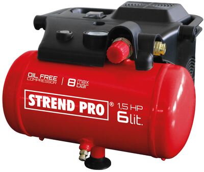 Kompresor Strend Pro BOF1506, bezolejový, 1,1 kW, 6 litrov