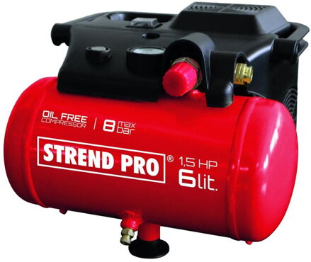Kompresor Strend Pro BOF1506, bezolejový, 1,1 kW, 6 litrov