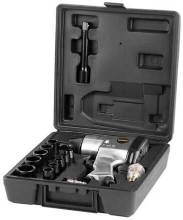 Sada uťahovacia pištoľ na kompresor Airtool WF-002A, 17-dielna, v kufri