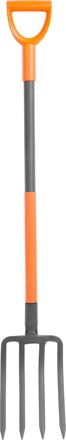 Vidly Strend Pro, 4-hroté, s násadou D, 120 cm