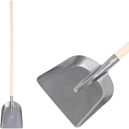 Lopata S504-1.WH Universal, 286x265 mm, s drevenou násadou