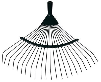 Hrable na lístie 22 lamelové, 45 cm, vejárové, bez násady