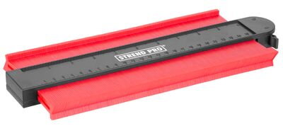 Šablóna na obkreslenie tvarov DG681, 250x130 mm, s uzamknutím a magnetom