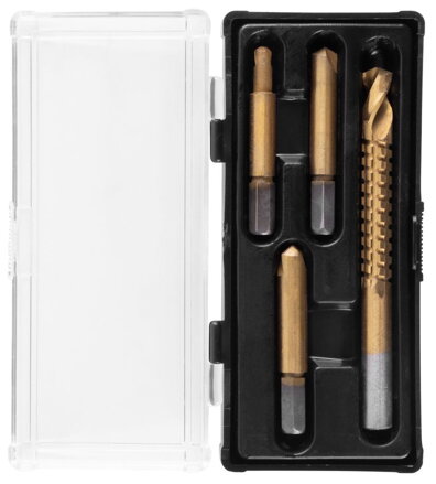 Sada záhlbníkov s frézovacím vrtákom Strend Pro SES41, 4-dielna, 8 mm, HSS