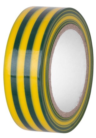 Izolačná páska zelenožltá, 19 mm x 10 m, PVC, do 600 V