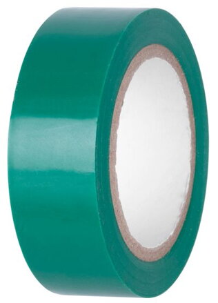 Izolačná páska zelená, 19 mm, L-10 m, PVC