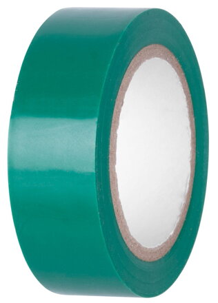 Izolačná páska zelená, 19 mm x 10 m, PVC, do 600 V