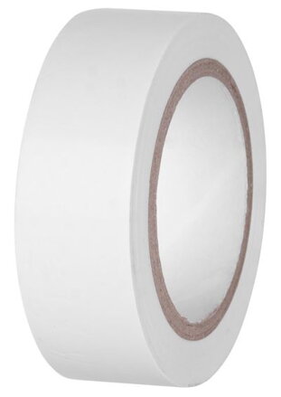 Izolačná páska biela, 19 mm x 10 m, PVC, do 600 V