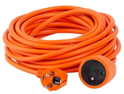 Predlžovací kábel DG-YFB01 10 m, oranžový, 1 zásuvka
