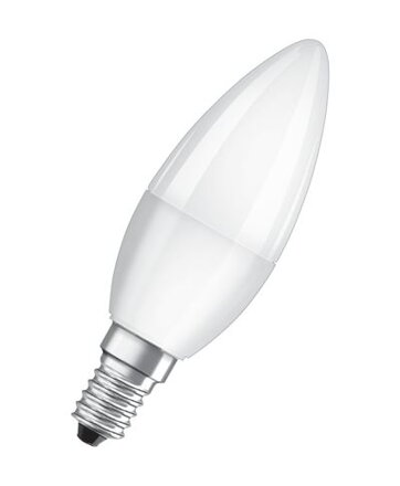 Osram LED Value CLASSIC B FR 40 non-dim, 5,7W/827 E14 2700 K, teplá biela