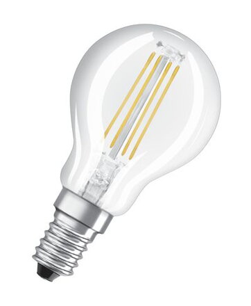 Osram LED Value CLASSIC P FIL 40 non-dim, 4W/827 E14 2700 K, teplá biela