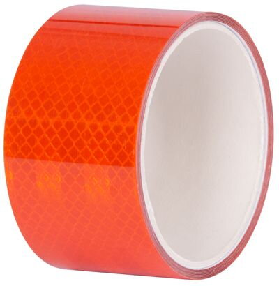 Reflexná páska samolepiaca, extra viditeľná, oranžová, 50 mm x 2 m