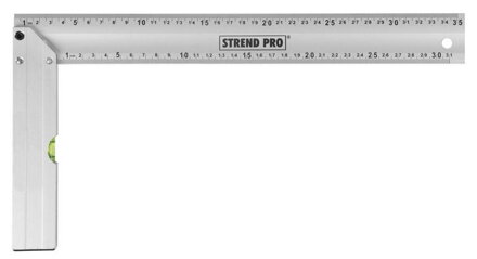 Uholník Strend Pro WPS-702, 350 mm, Alu, s libelou
