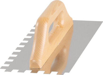 Hladítko Premium, 270x130 mm, e12, rovné, nerez, drev. rúčka