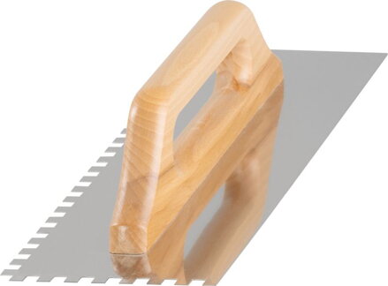 Hladítko Premium, 380x130 mm, e8, rovné, nerez, drev. rúčka