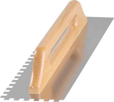 Hladítko Premium, 480x130 mm, e10, rovné, nerez, drev. rúčka
