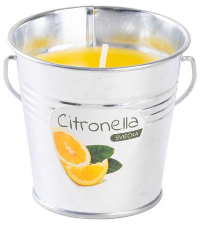 Sviečka proti komárom Citronella CB143, repelentná, vedro, 80 g, 80x72 mm