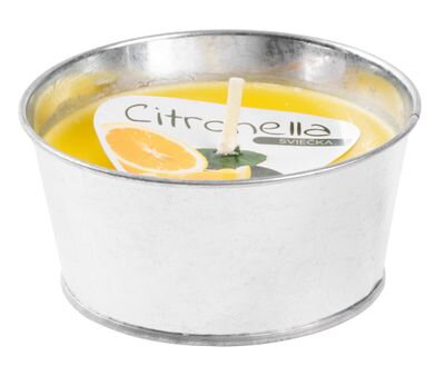 Sviečka proti komárom Citronella CB146, vedro, 130 g, 120x60 mm