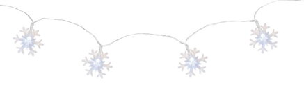 Vianočné osvetlenie reťaz SnowFlake, 10 LED, studená biela, 90 cm