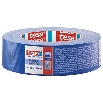 Textilná páska tesa PRO Plastering, omietacia, modrá, UV, 38 mm, L-25 m