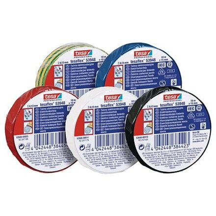 Izolačná páska tesa® PRO tesaflex®, elektroizolačná, sPVC, 19 mm, žlto-zelená, L-20 m