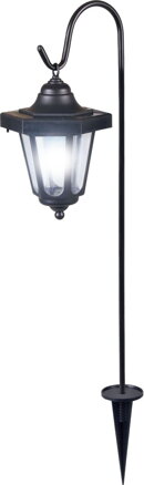 Solárna lampa Gomeisa 700 mm – 1 LED, čierna